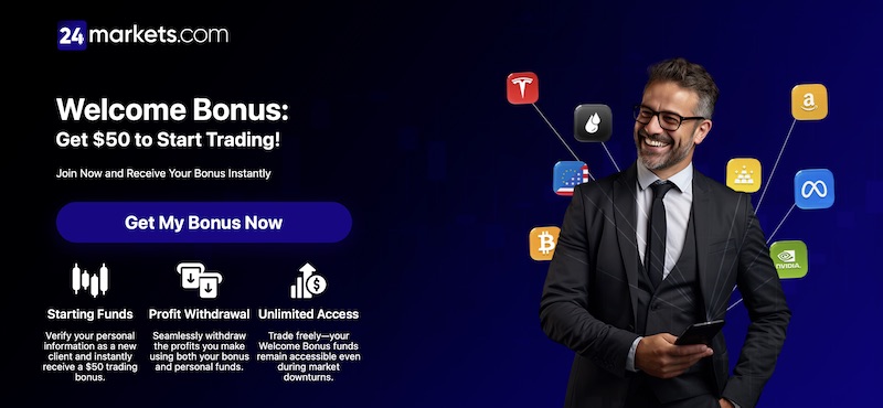 24markets - $50 Welcome Bonus